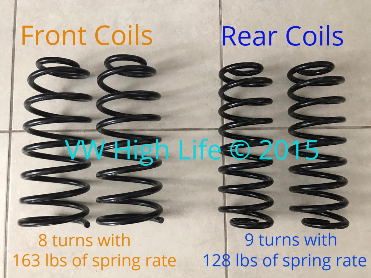 Firmer Front and Rear Coils.